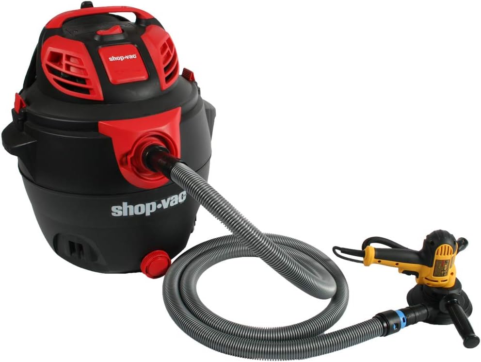 Cen-Tec Systems 94698 Quick Click 10 Ft. Hose for Home and Shop Vacuums with Expanded Multi-Brand Power Tool Adapter Set for Dust Collection, Silver