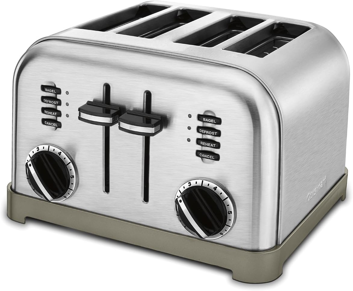 Cuisinart CPT-180P1 Metal Classic 4-Slice toaster, Brushed Stainless Pack of 2