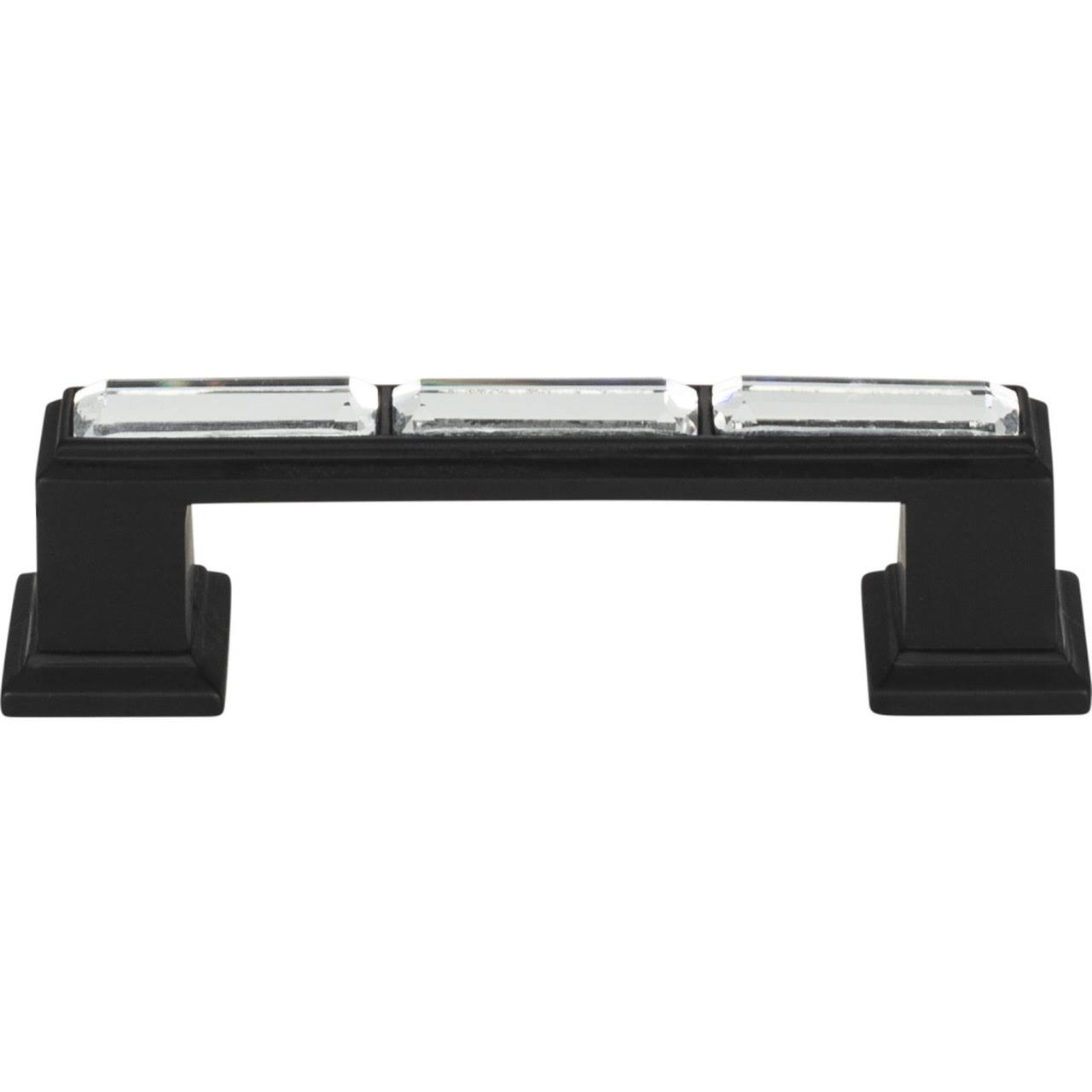 Atlas Homewares - 341-BL - Legacy Crystal Pull 3x22 CC - Matte Black