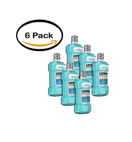 Listerine Pack of 6 Ultraclean Arctic Mint Antiseptic Mouthwash, 1.5 L