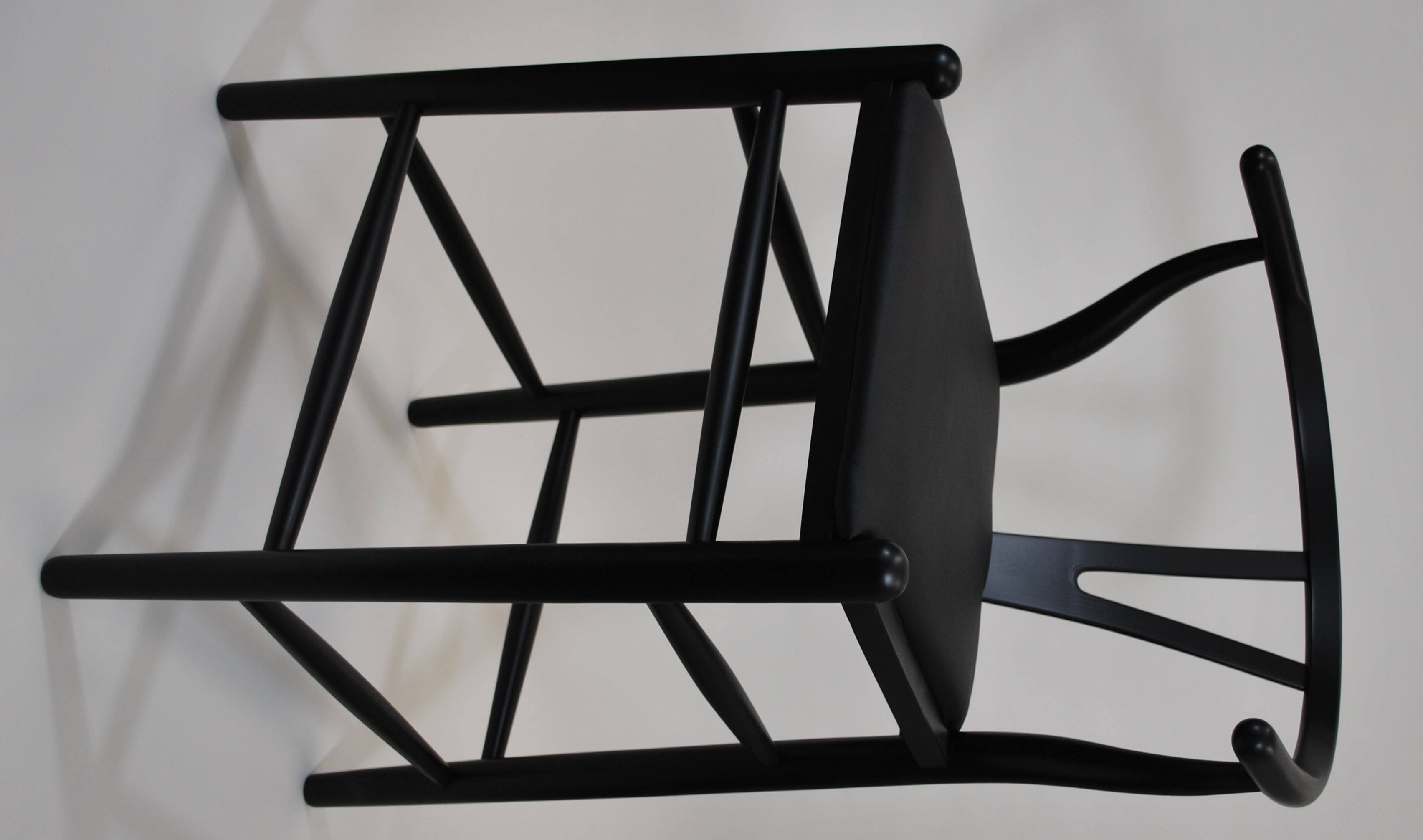 Fine Mod Imports Woodstring Counter Chair Black