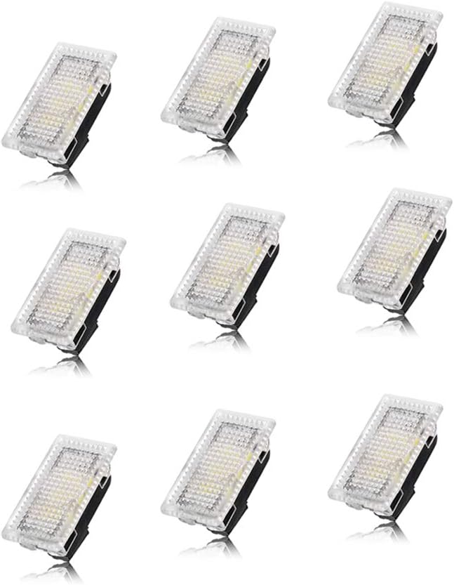 BougeRV for Tesla Interior LED Lights Bulbs Kit, Ultra-bright Easy-Plug with Prying Tool Tesla Model Accessories Replacement Lights Fit for Tesla Model 3 Model S Model X Model Y (9 Packs White)… Pack of 2