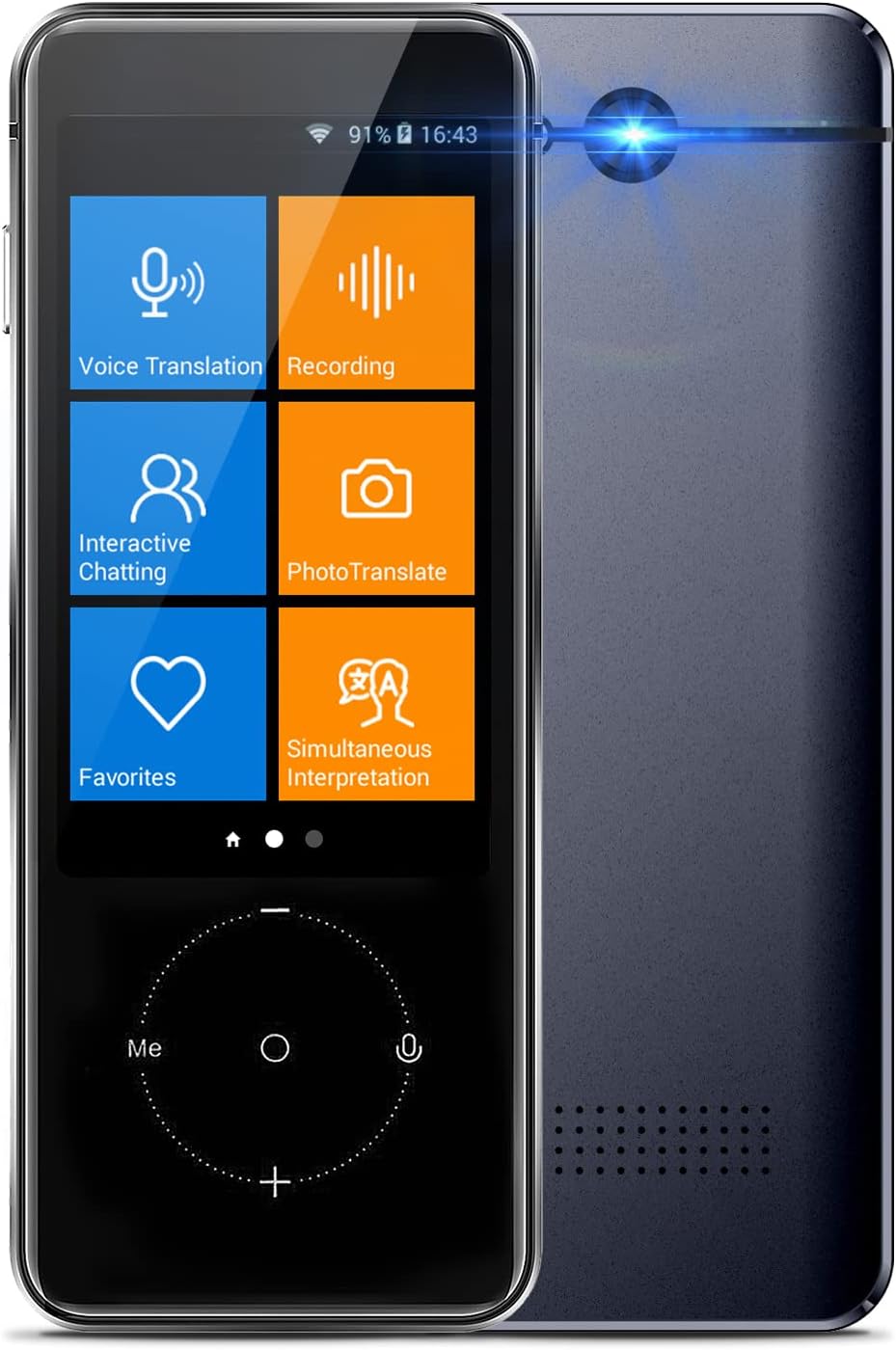 Language Translator Device - High Accuracy Portable Instant Two- Way Translator Device, 107 Languages Interpreter Voice & Text & Photo Translation for Travelling Learning Business