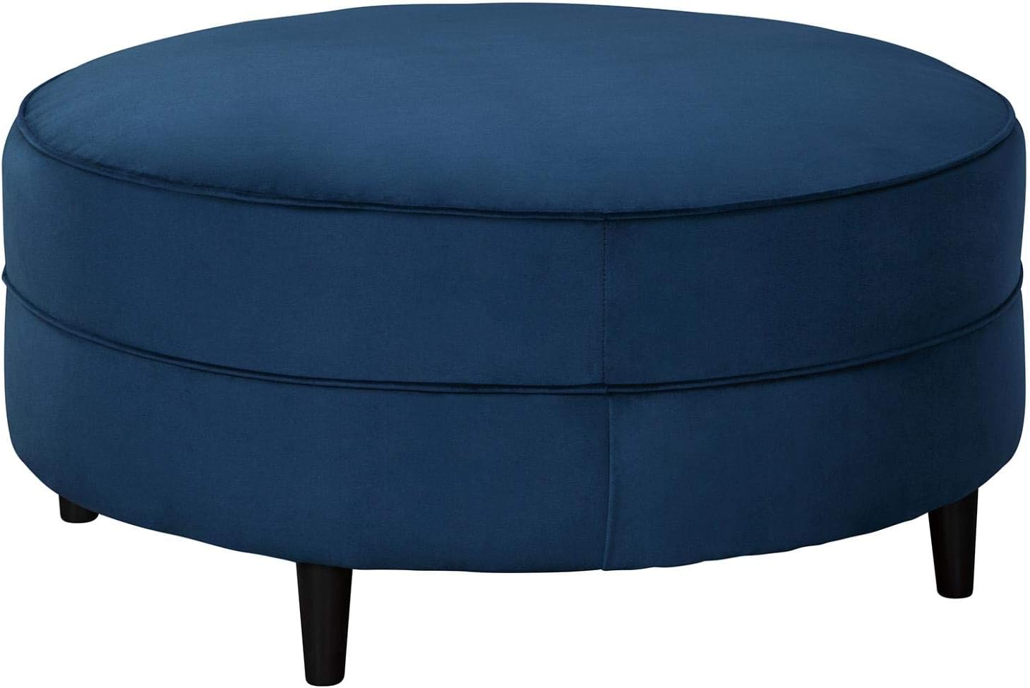 Signature Design by Ashley - Enderlin Oversized Velvet Accent Ottoman, Vibrant Blue