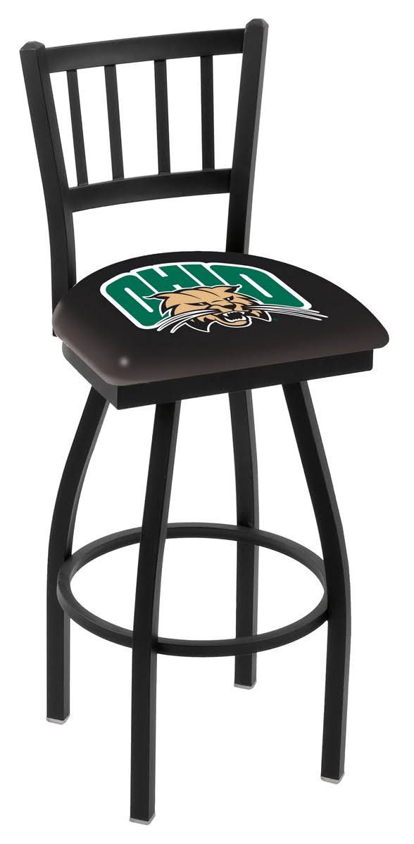 Ohio Bobcats HBS Jail Back High Top Swivel Bar Stool Seat Chair (30x22)