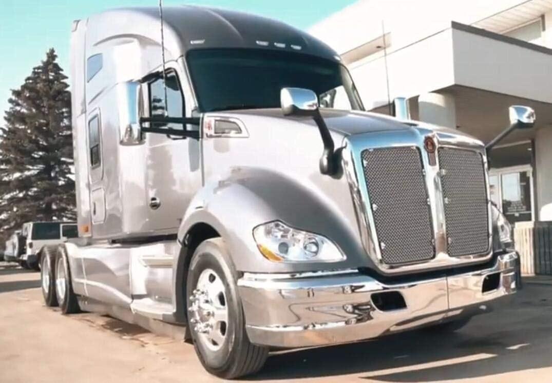 CPOWACE Pair Chrome Hood Mirrors with Driver and Passenger Sides Fit for Kenworth T680 Peterbilt 579
