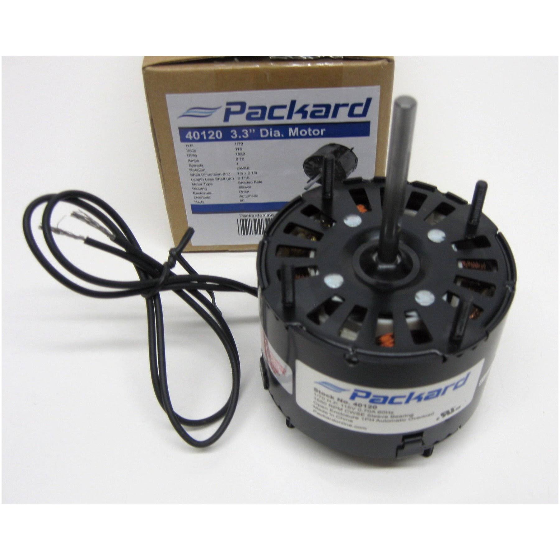 Packard 40120 3.3 inch Diameter Motor 1/70 HP, 115 Volts, 1550 RPM Replaces Fasco D120