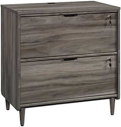 Sauder Clifford Place Engineered Wood Lateral File Cabinet in Jet Acacia Finish
