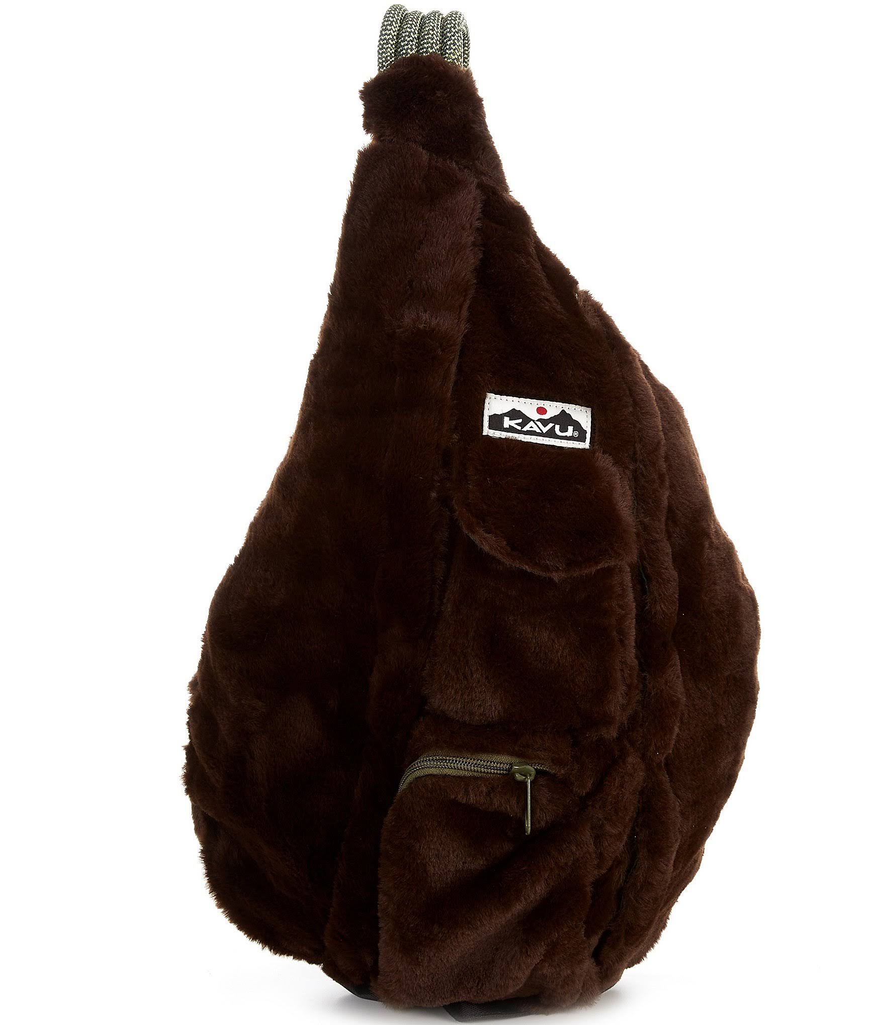 Kavu Rope Fuzz Sling Bag - Black Bear