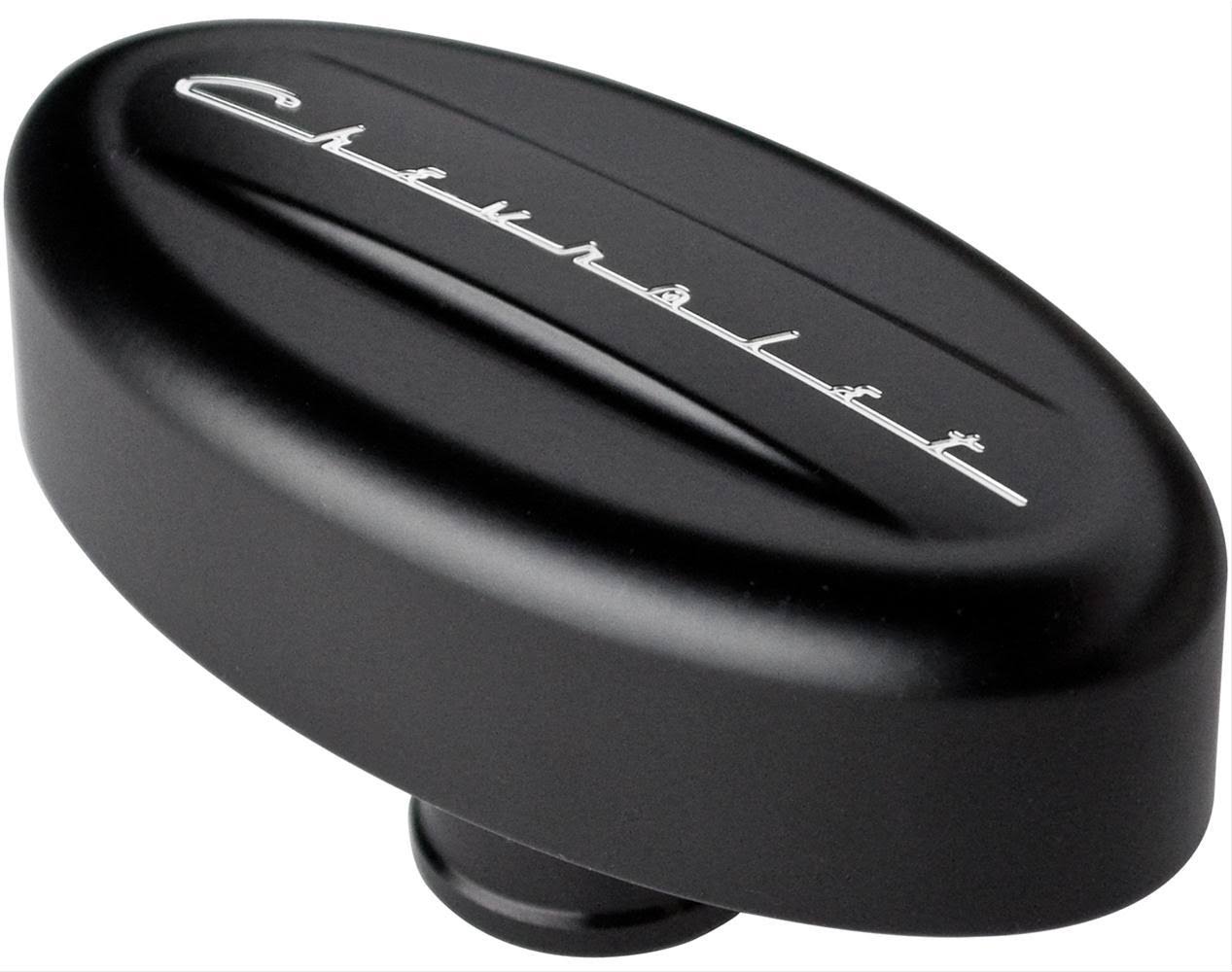 Billet Specialties BLK20923 Breather Valve Cover Retro Black Chevrolet