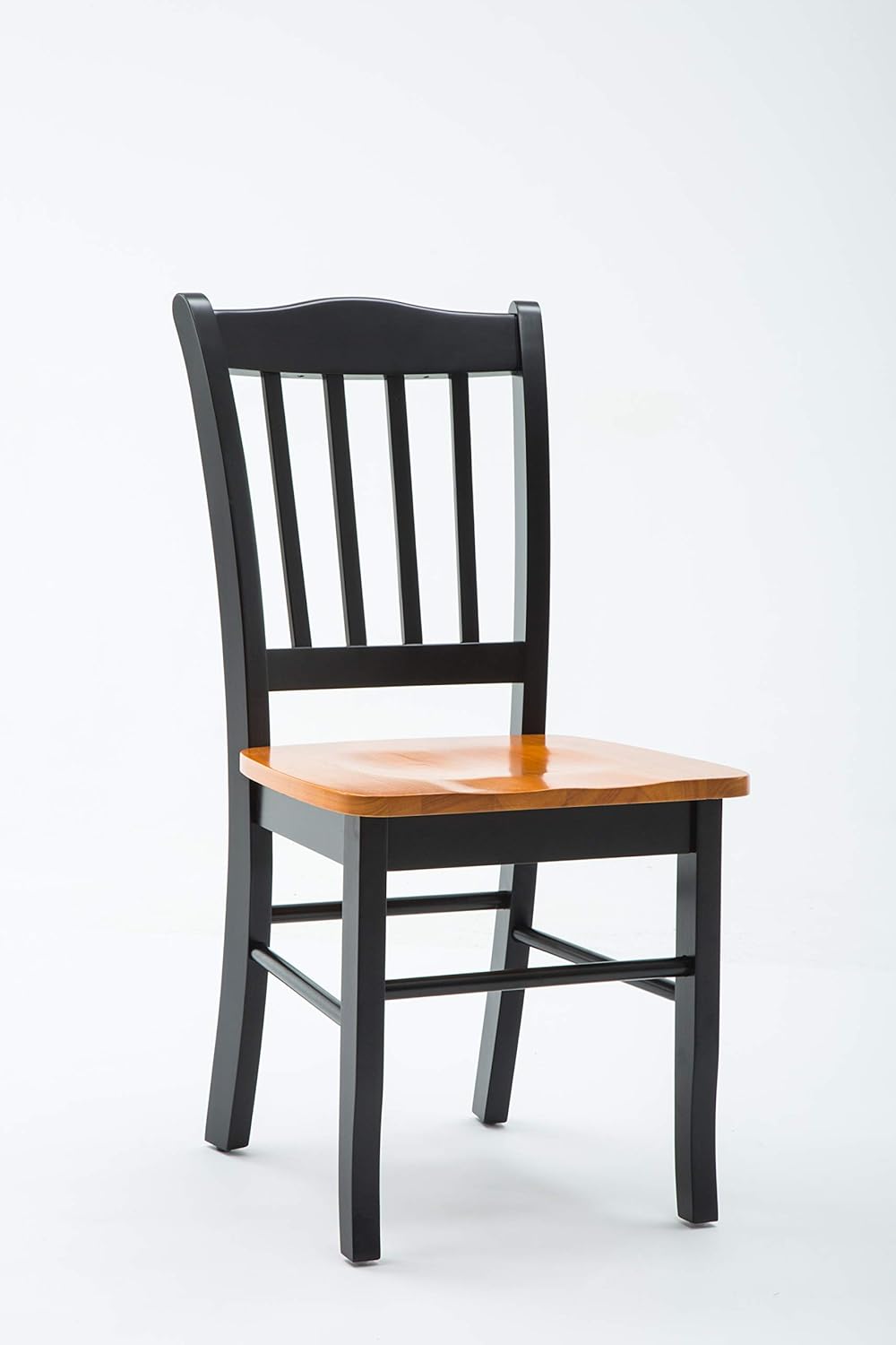 Boraam Shaker Chair, Black/Oak, Set of 2