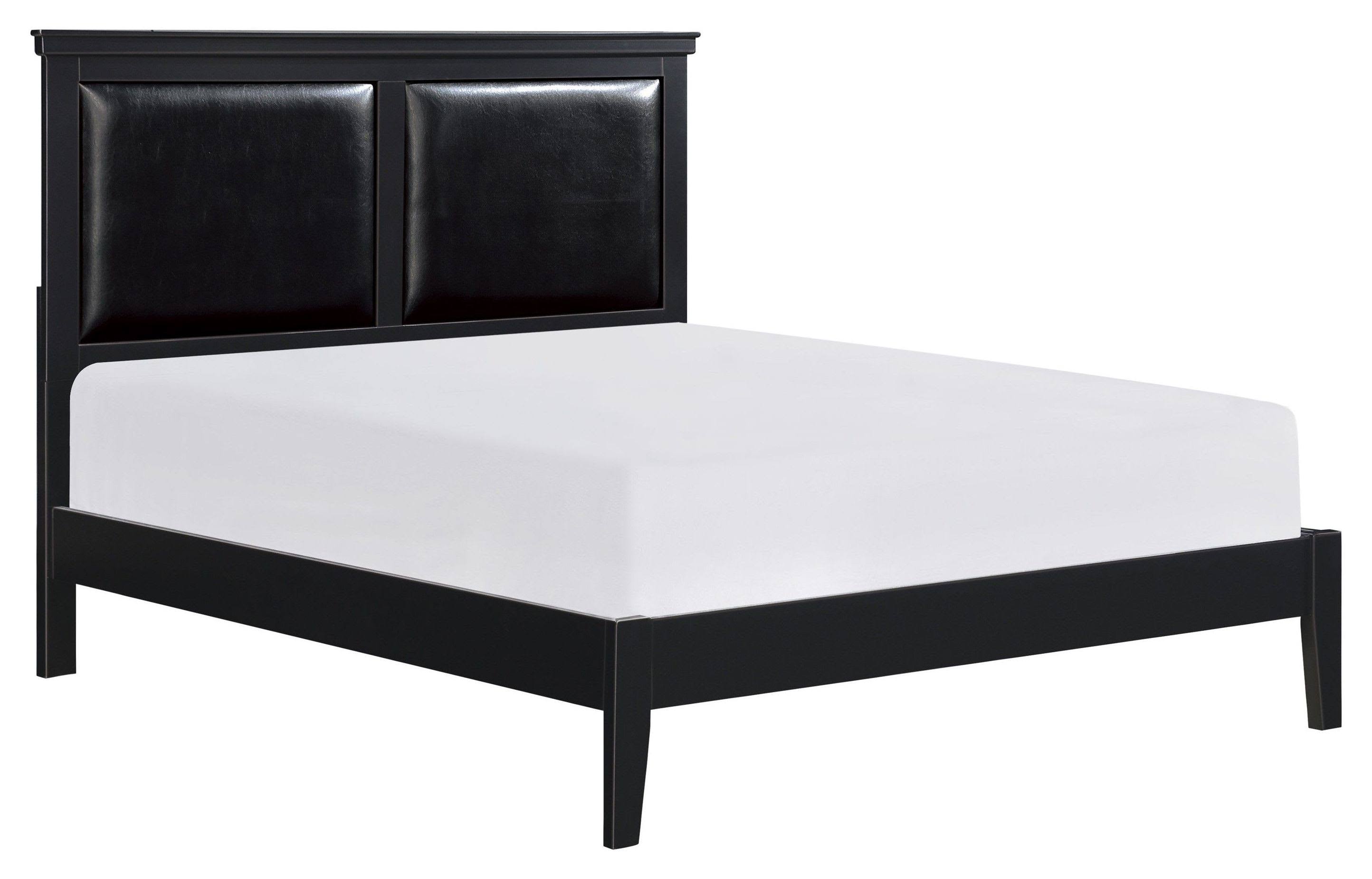 Seabright Black Wood Queen Bed by Homelegance