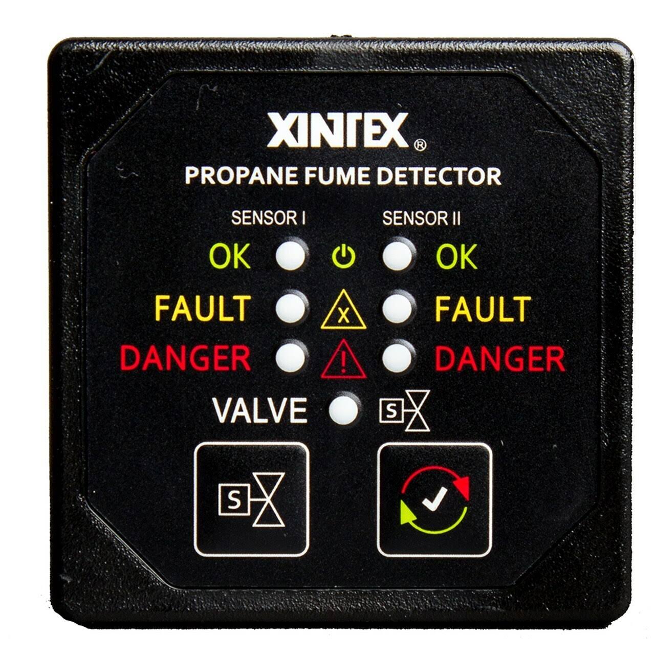 Fireboy Xintex Propane Fume Detector with 2 Plastic Sensors, Black