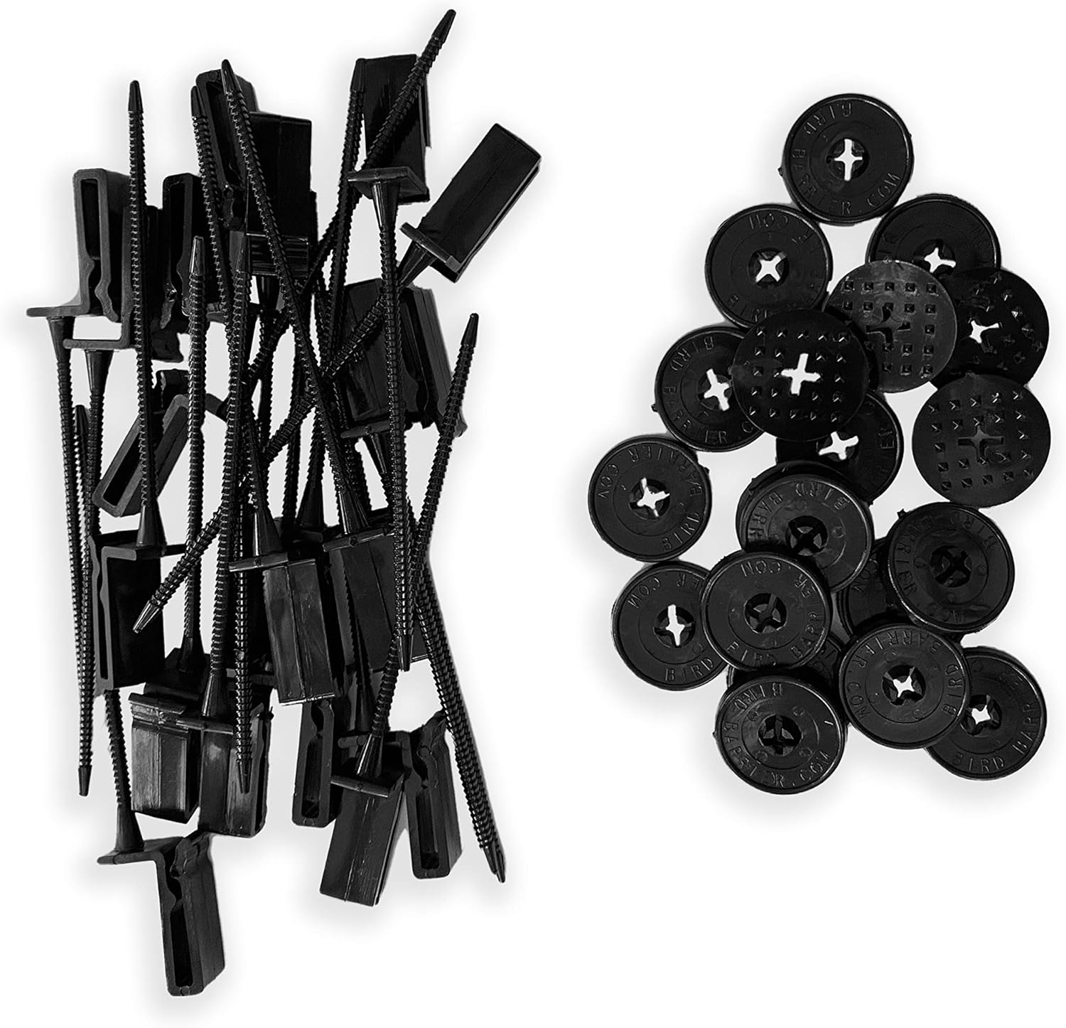 Solar Panel Bird/Critter Guard Fastener Clips | for Attaching Bird and Squirrel Guard Wire to Solar Panels Premium Quality | Installs and Removes Without Damage 50 Plastic ABS Clips