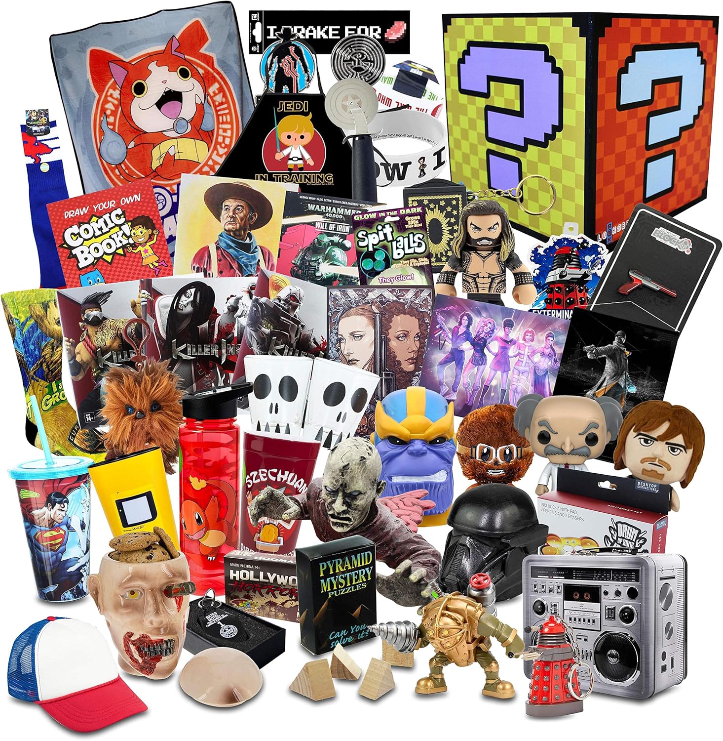 Fan Bundle Top Secret Gargantuan Mystery Box | 35+ Fun Gifts! | Pop Culture Toys Pack of 2