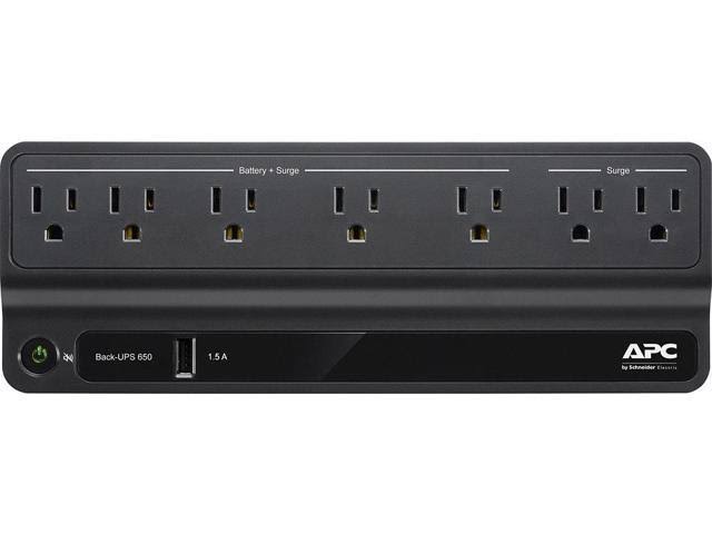 APC - Back-UPS 650VA Battery Back-Up System - Black BN650M1
