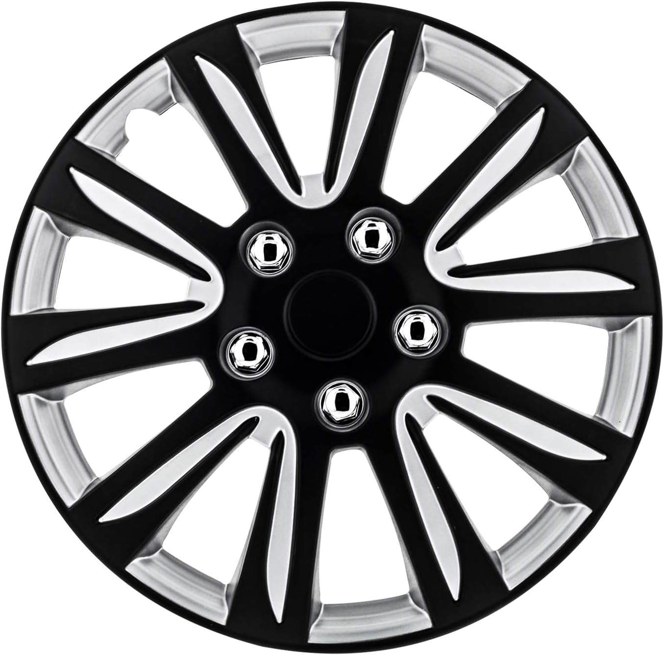 Pilot WH546-16B-BS Universal Fit Premier Toyota Camry Style Black 16 Inch Wheel Covers - Set of 4 Pack of 2
