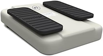 Happylegs - Leg Exerciser While Sitting with Remote Control for Seniors and People of All Ages for Rehabilitation. The Seated Walking Machine Stimulates Blood Circulation Return. (White)