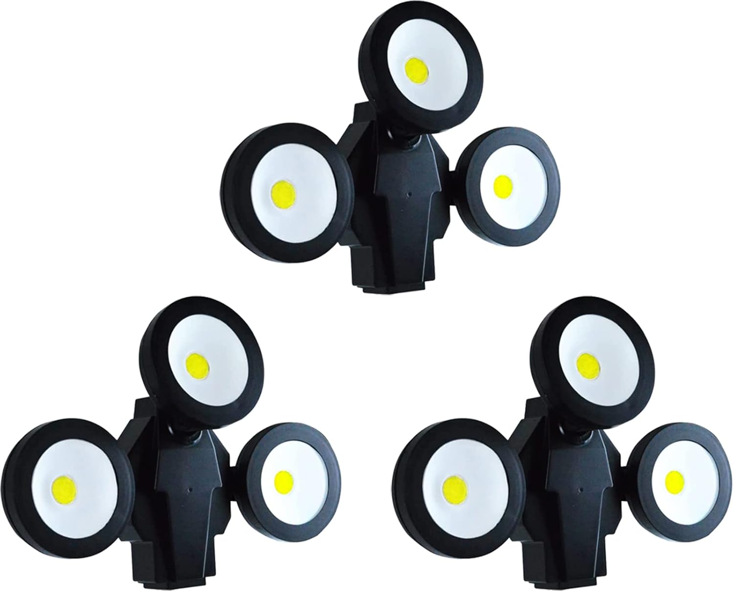 ZHMA 110V LED Security Light,60W 360° Adjustable Super Bright Flood Light,IP65 Dusk to Dawn Daylight White Motion Sensor Flood Light Spotlight for Garden,Yard,Court,Garage,ect. (3 Pack) Pack of 2