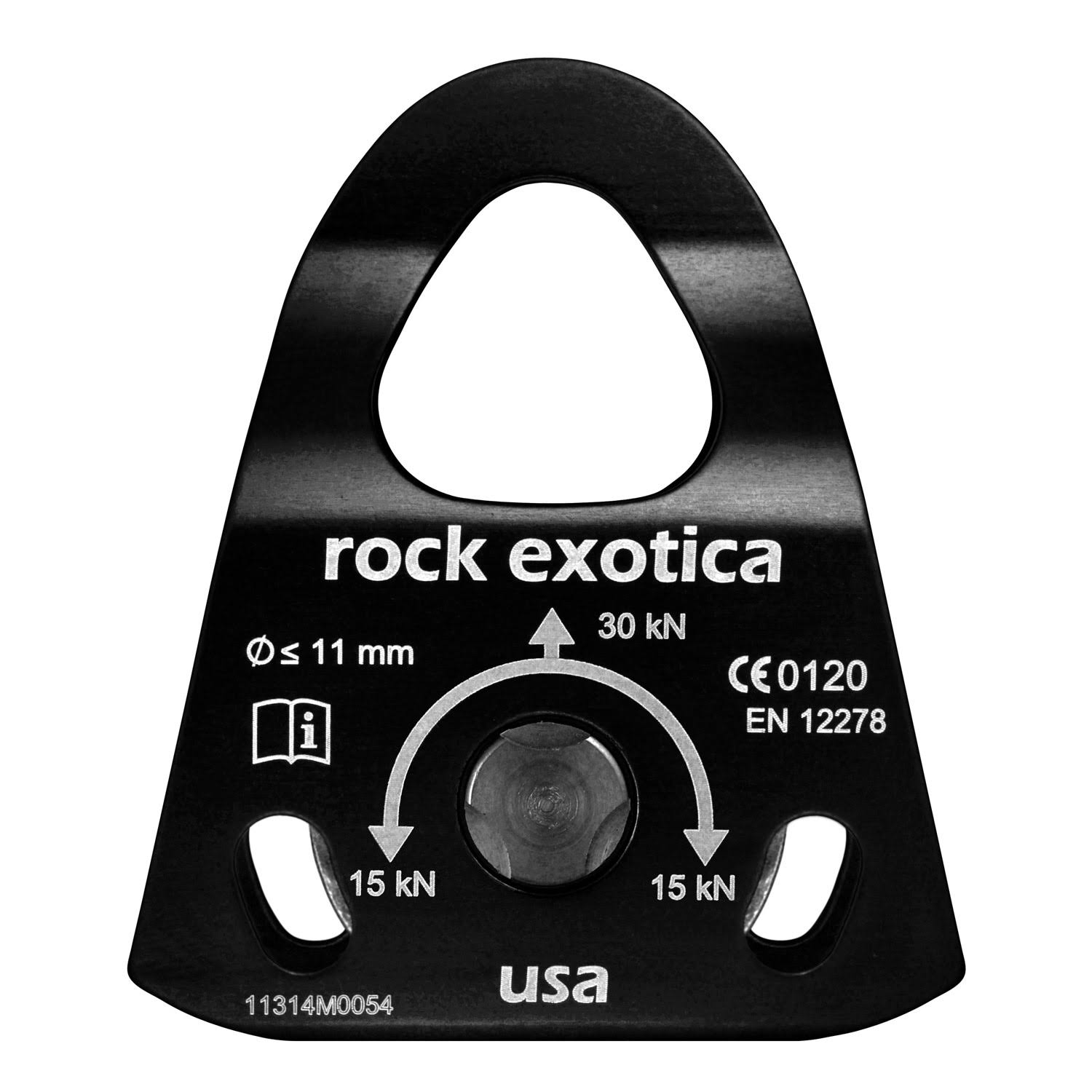 Rock Exotica Mini Machined Single Pulley - Black
