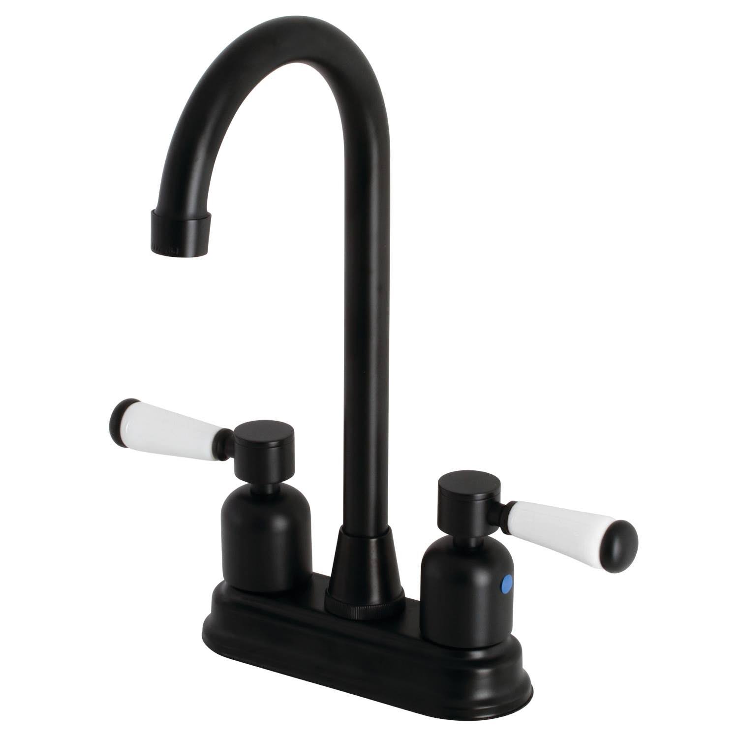 Kingston Brass KB8490DPL Paris Bar Faucet Matte Black