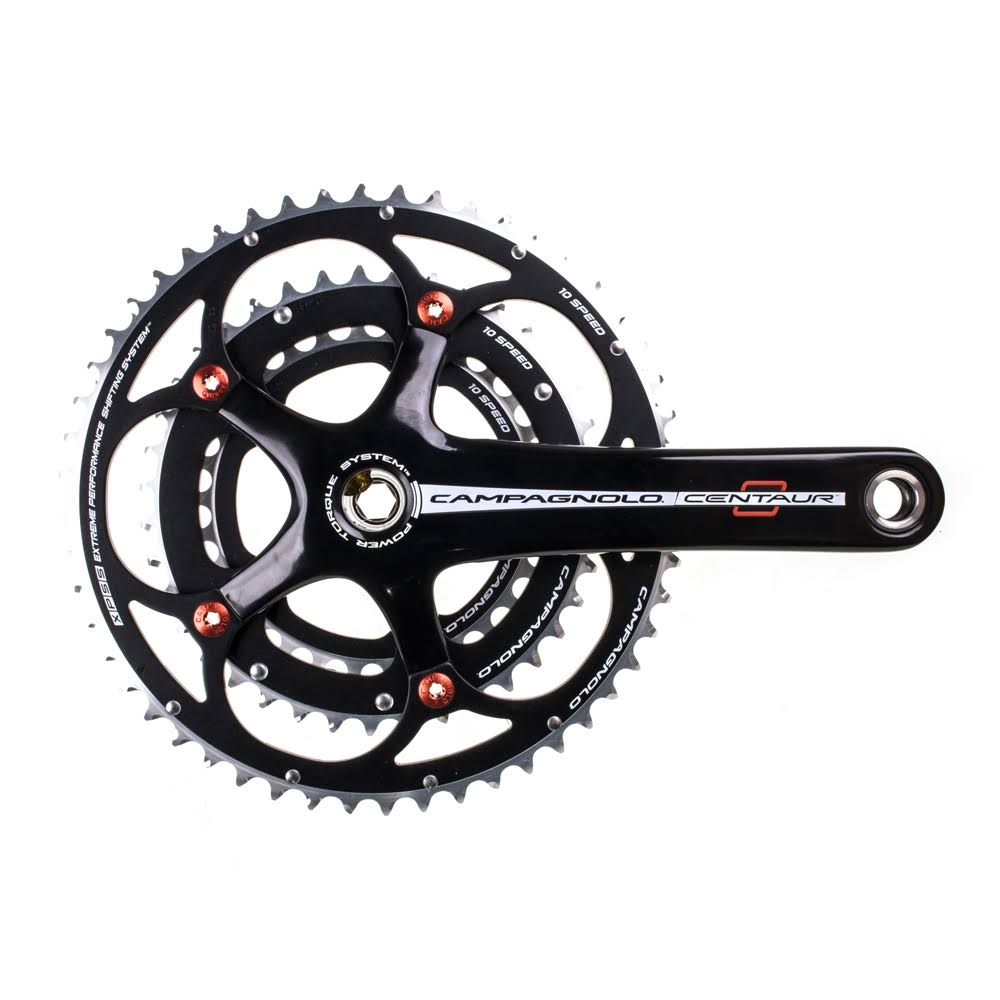 Campagnolo Centaur Black/Red Alloy PT 10spd 52/39/30 Crankset 170mm