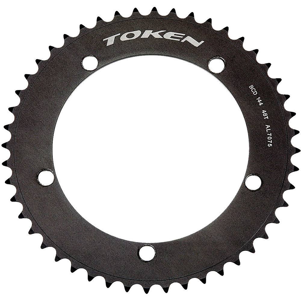 Token 1/8 Track Chainring Black 46T - Cycling Chainrings
