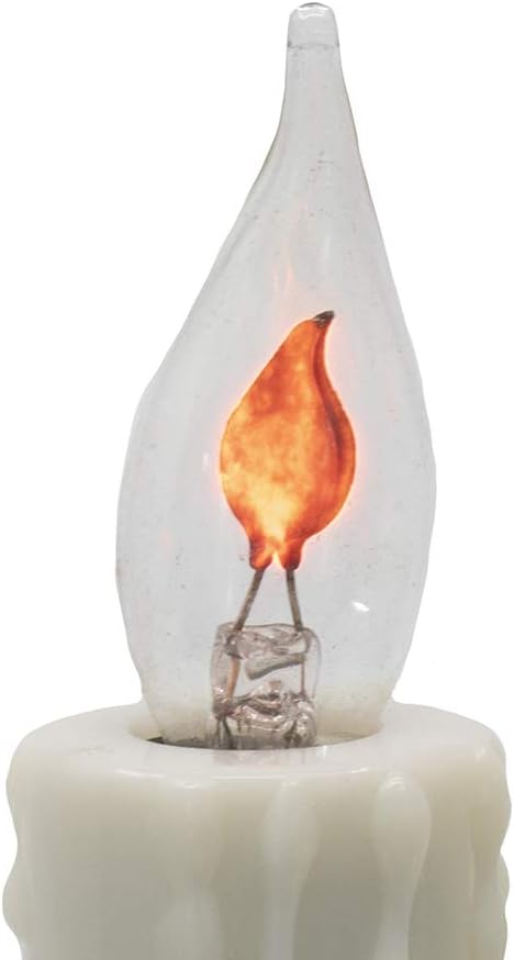 Kurt S. Adler 7 C7 Flicker Flame Candle Set Novelty Lights, Multi Pack of 2