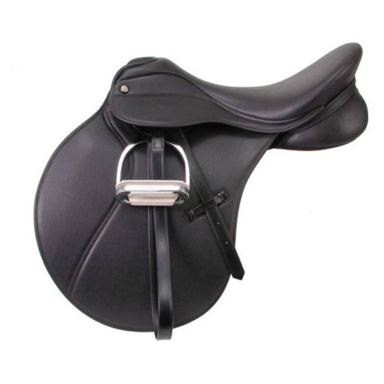EquiRoyal Newport All Purpose Saddle, Black