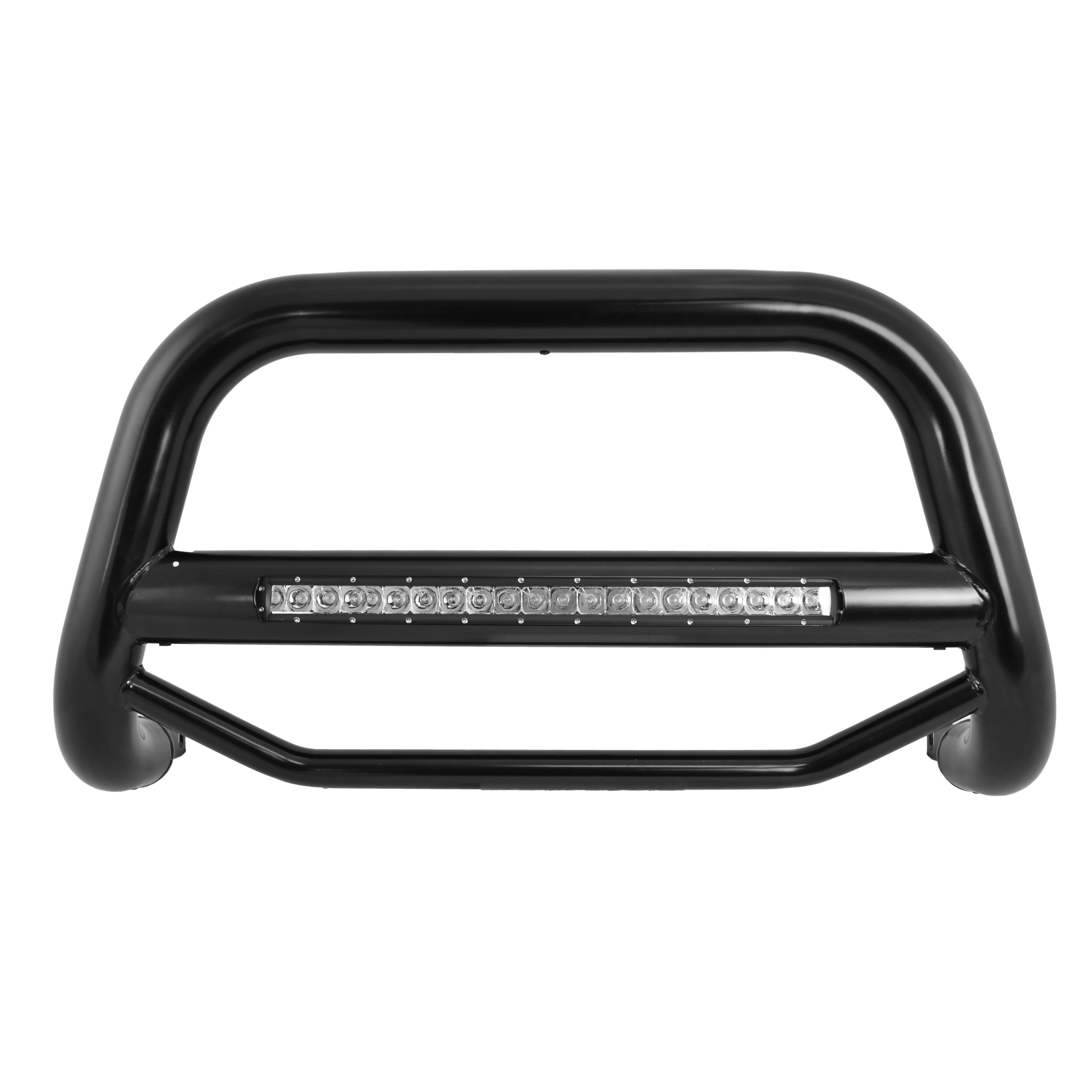Black Horse Ram 1500 Max Beacon LED Bull Bar; Black Dodge 1500