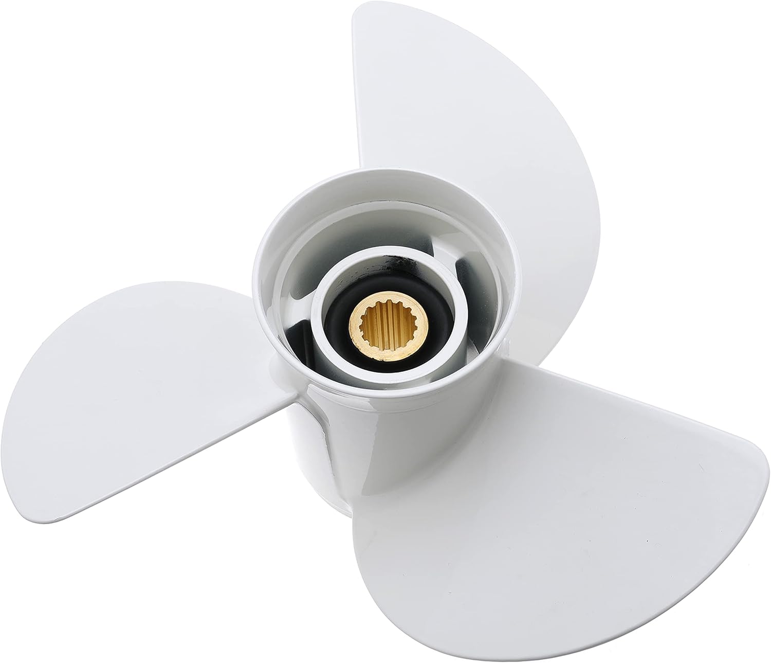 WLFINKMO Outboard Boat Propeller 13 1/4 x 17-K for Yamaha Engine 60HP 70HP 75HP 80HP 85HP 90HP 100HP 115HP Replace 6E5-45945-01-EL, 15 Tooth, RH