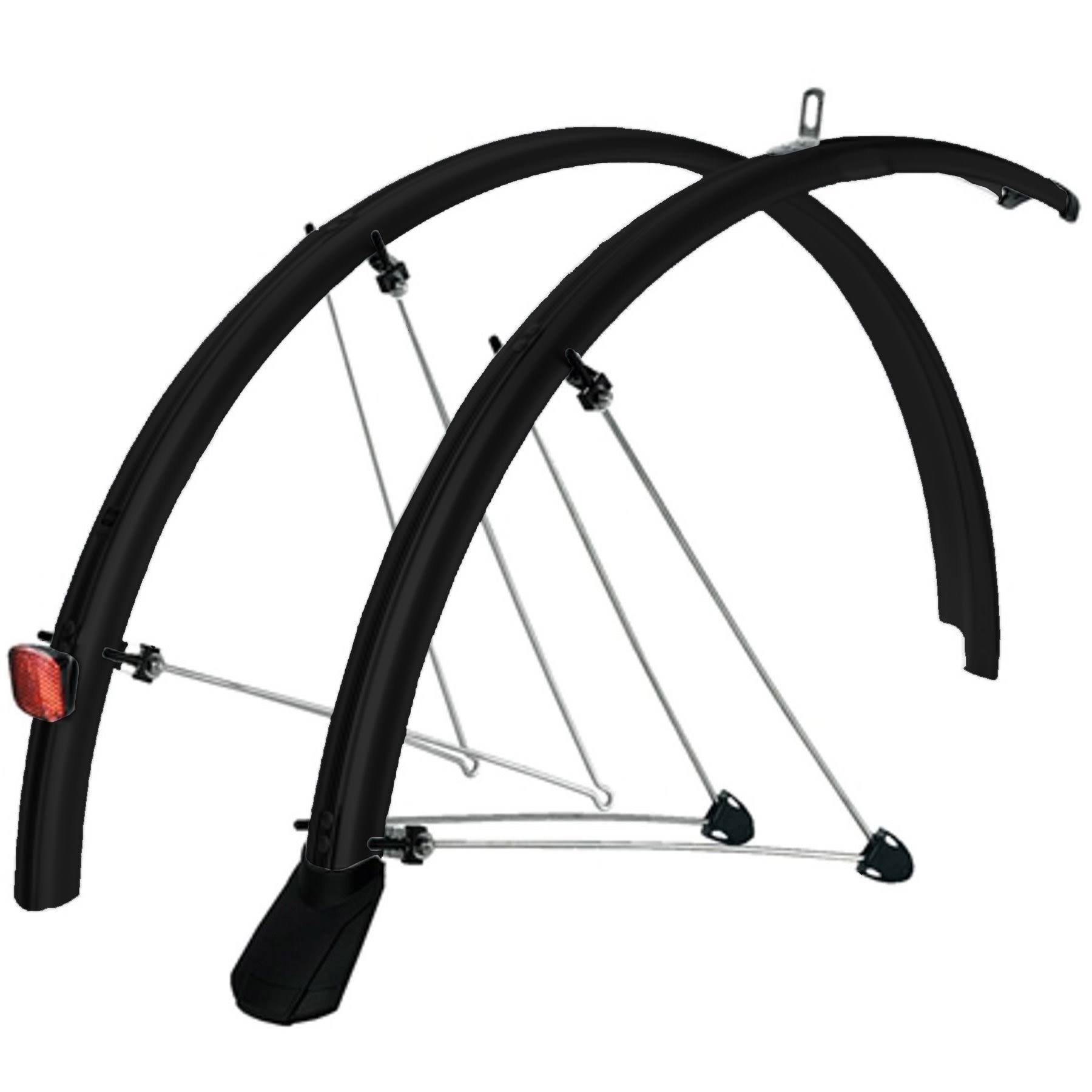 SKS CHROMOPLASTICS MUDGUARD Set 700c P45/P50: Black 50mm 28x22