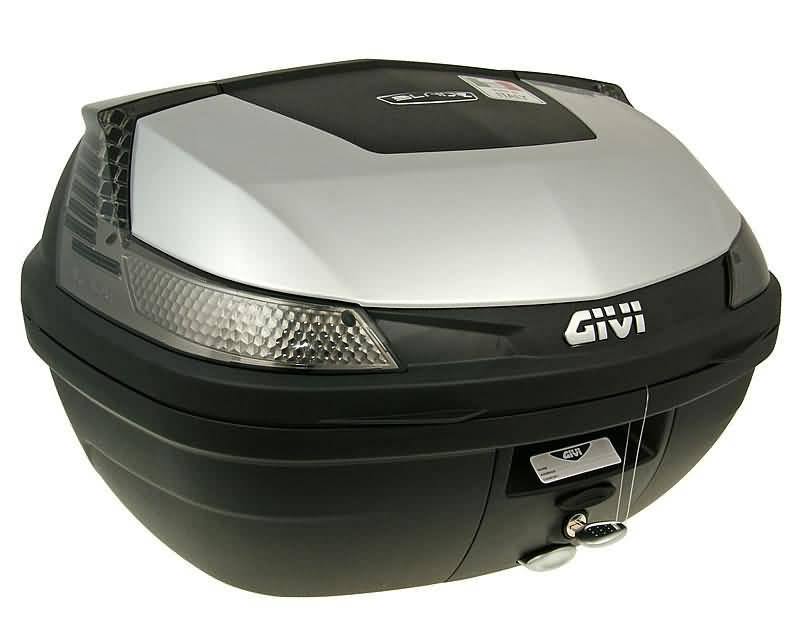 Top Case Givi B47 Blade Tech Monolock Scooter Trunk Silver 47L Capacit