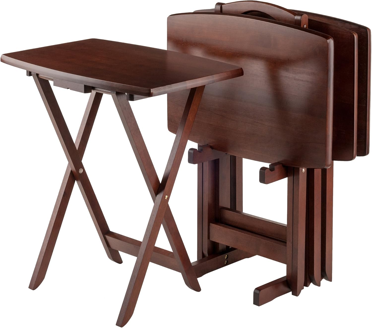 Winsome Oversize Snack Table Set, Walnut