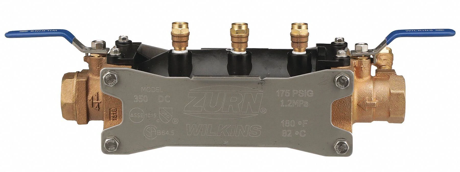 Zurn 1-1/4 in. Dia Bronze Double Check Backflow Preventer 114-350