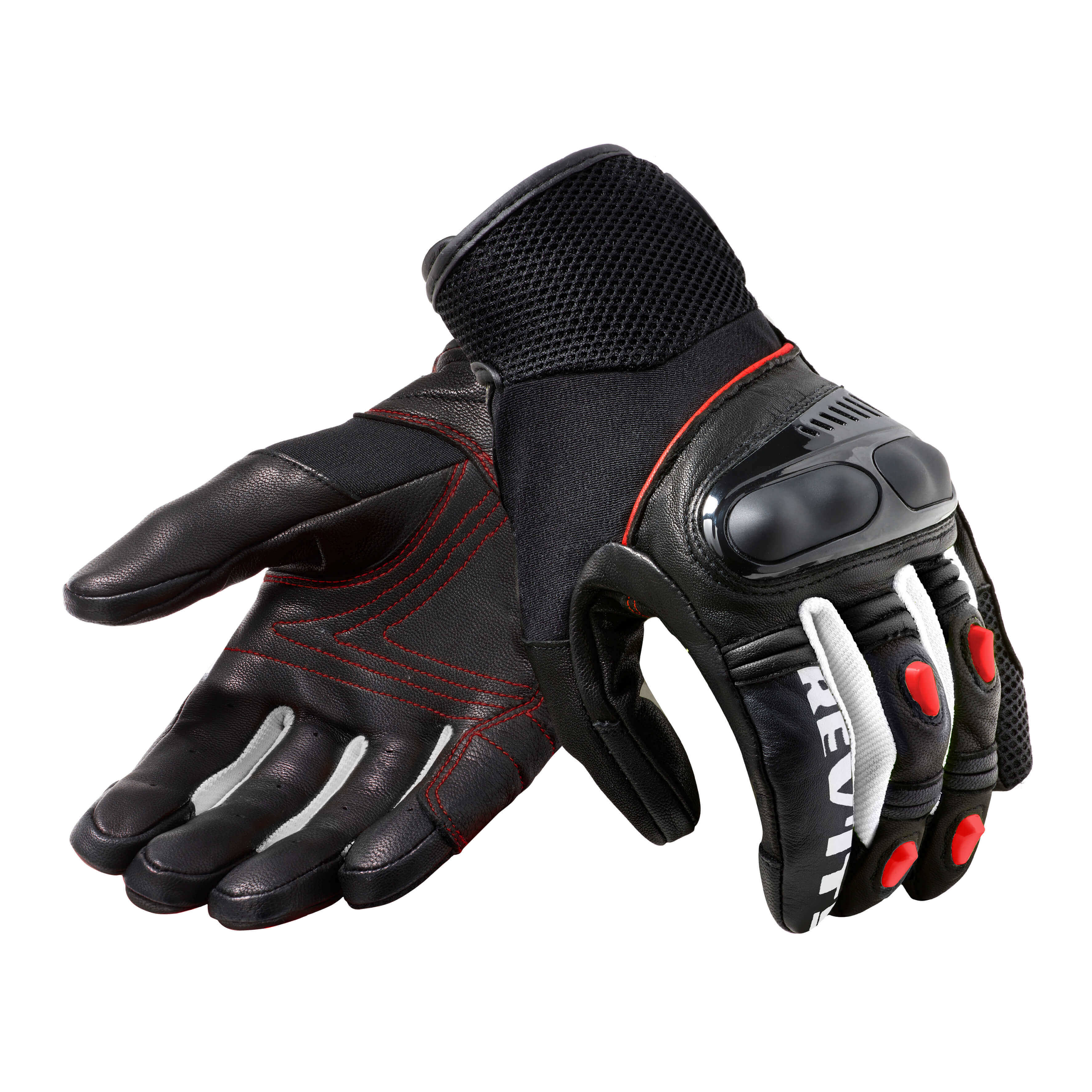 Revit Metric Gloves Black-Neon Red XL