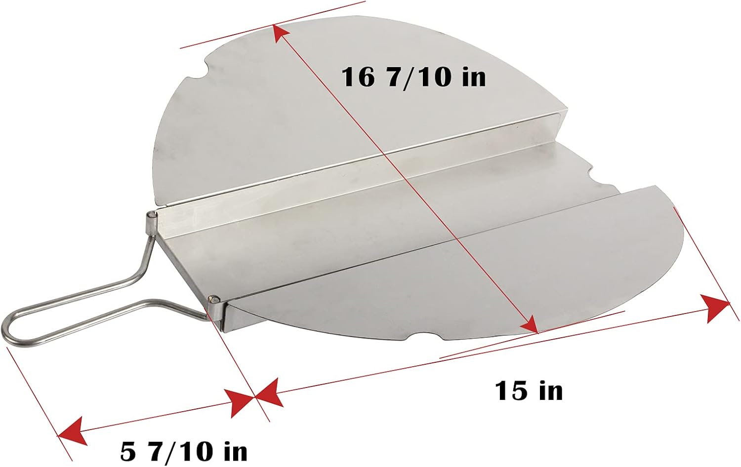 Mydracas Upgrade Slid Ash Tool Slid Out ash Drawer Big Green Egg Accessories Ash Tool, Stainless Steel for XLarge Big Green Egg Green Egg Replacement Parts ash Clean Tool Pack of 2