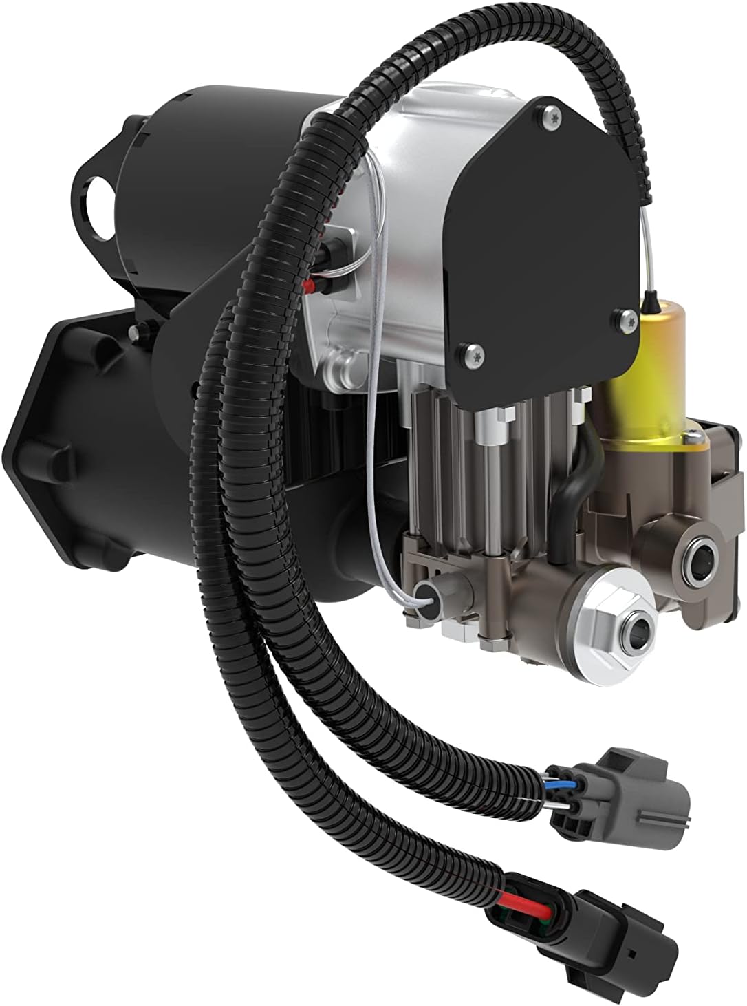 Tutooper Air Suspension Compressor Pump For Land Rover Discovery 3 or Range Rover Sport (L320) LR023964 LR015303 LR044360 (6 Plugs Hi-tachi Style)