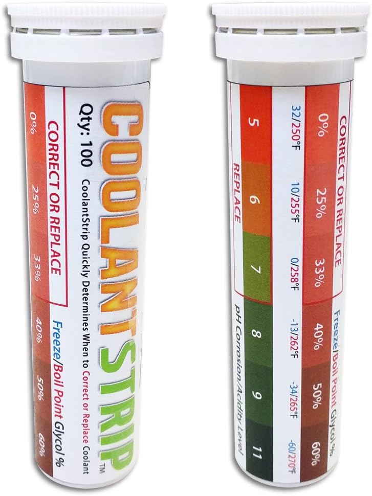 Phoenix Systems 8001-B Coolant Test Strip (Determine When to Replace Automotive Coolant - 100 Test Strips)