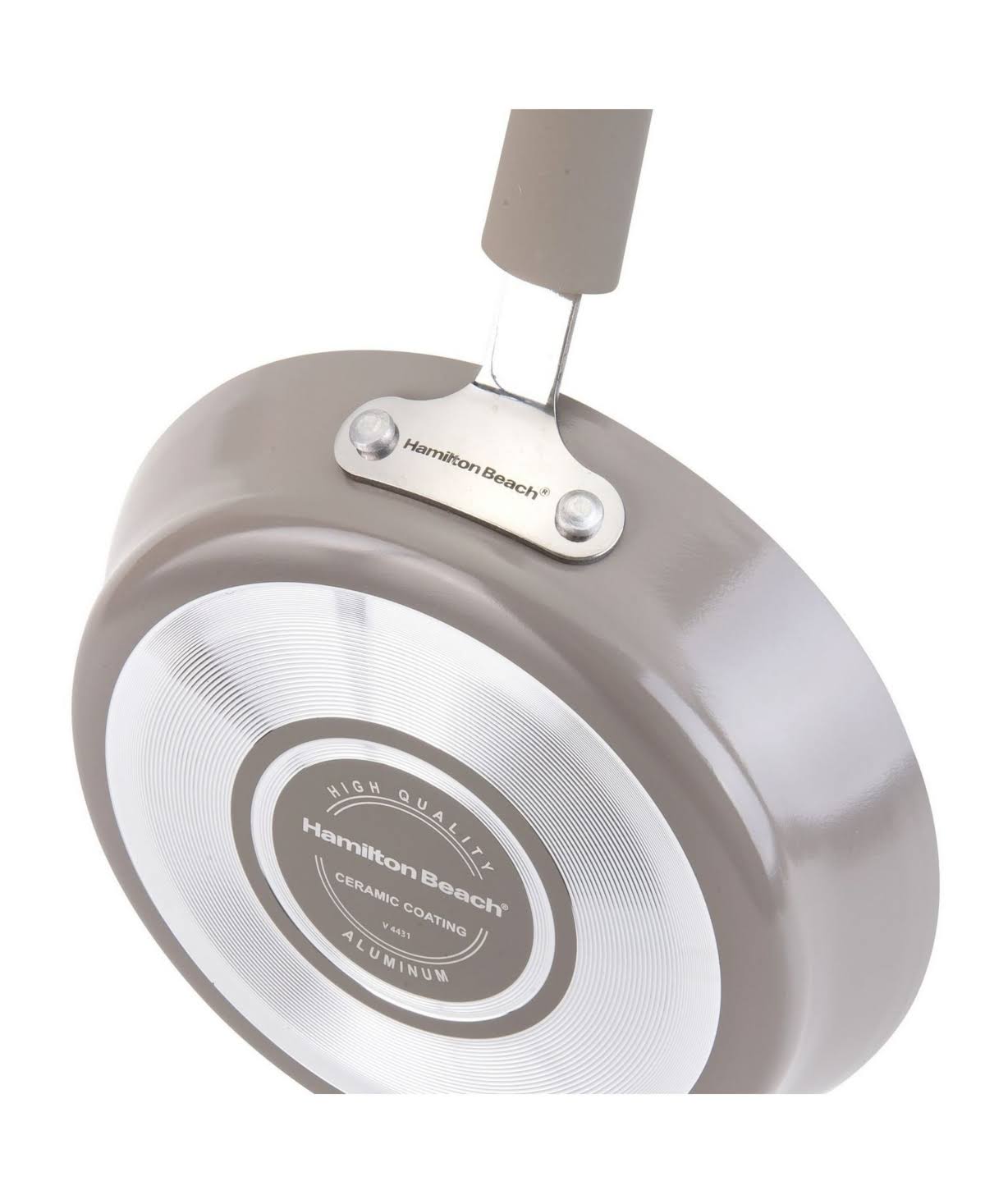 Hamilton Beach - Cookware set - non-stick - champagne with gray interior