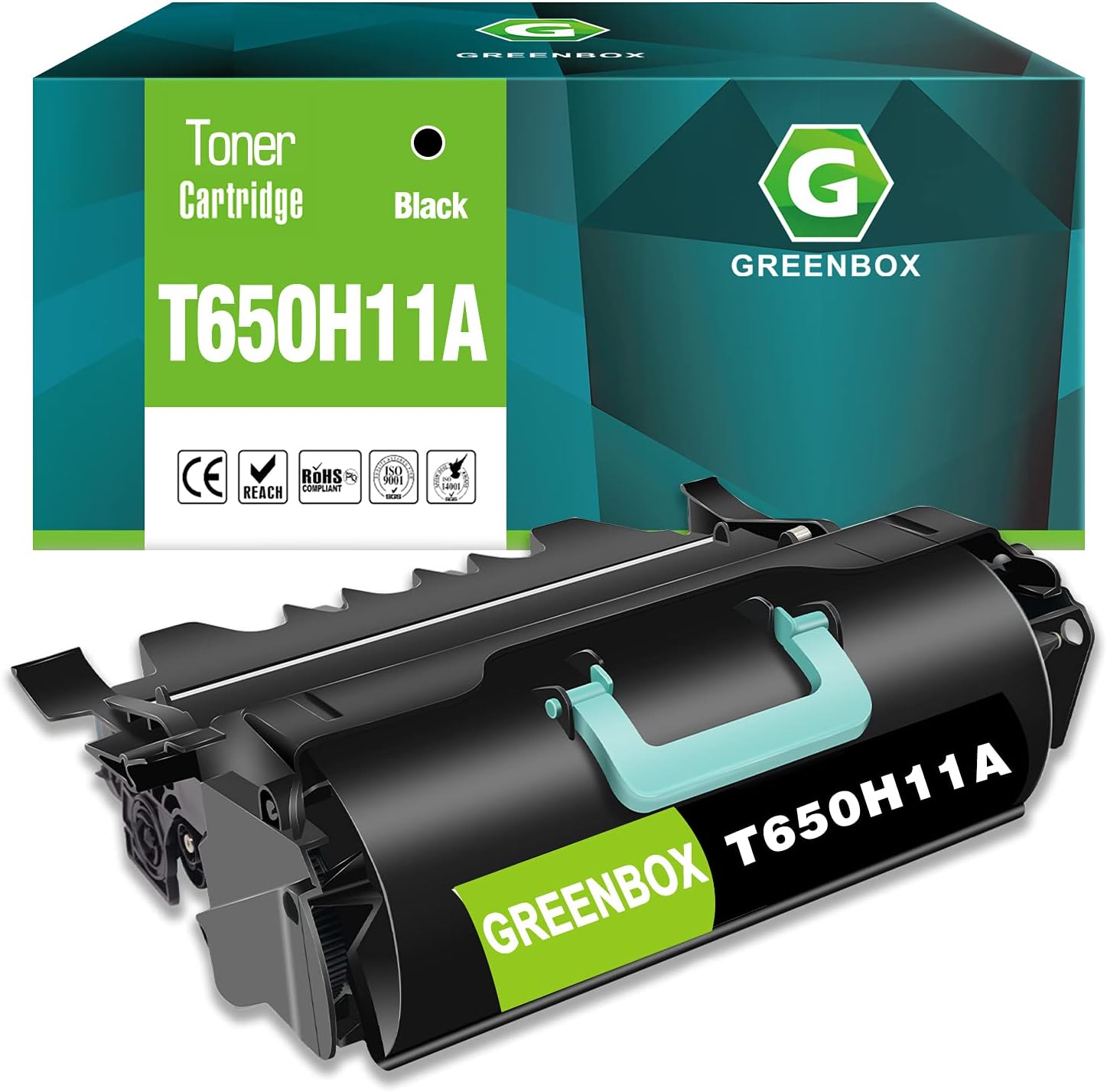 GREENBOX Remanufactured Toner Cartridge Replacement for Lexmark T650H11A for T650 T650n T650dn T650dtn T652 T652n T652dn T652dtn T654 T654n T654dn T654dtn T656dne TS654dn TS656dne Printer (1 Black)