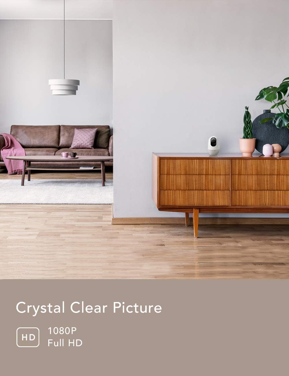 Nooie Baby Monitor, WiFi Pet Camera Indoor, 360-degree Wireless IP Camera, 1080P Home Security Camera, Motion Tracking, Super IR Night Vision, Works with Alexa, Two-Way Audio, Motion & Sound Detection Pack of 2