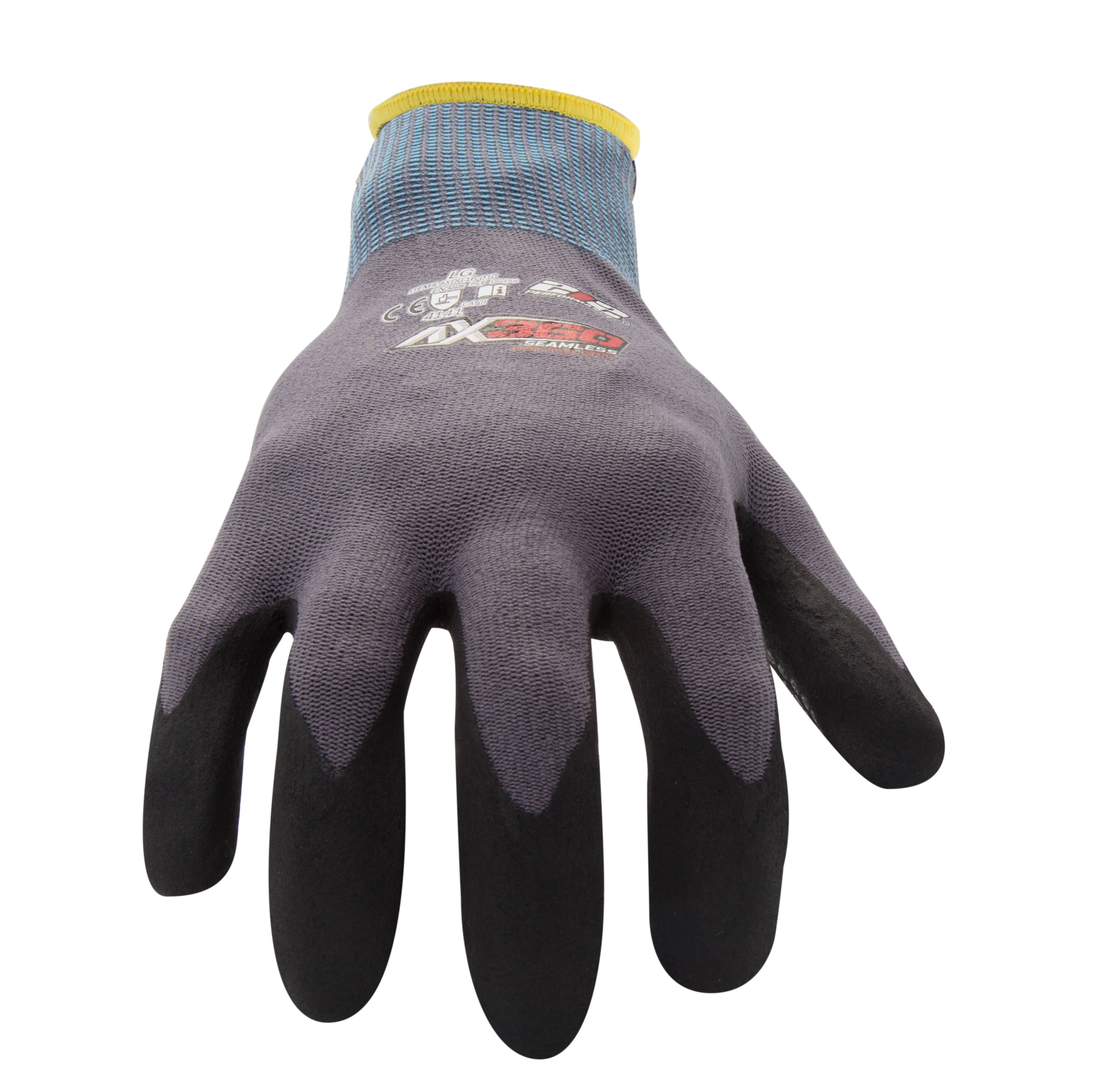212 Performance AXDG-16-009 AX360 Dotted Grip Nitrile-Dipped Work Glove, 12-Pair Bulk Pack, Medium