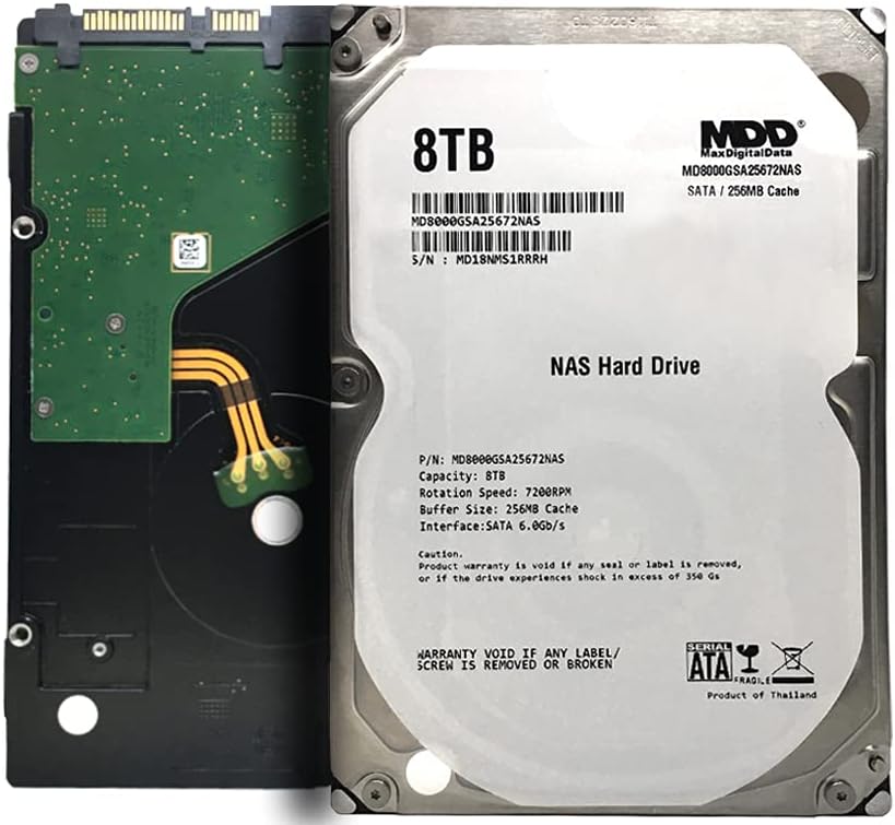 MaxDigitalData 8TB 7200 RPM 256MB Cache SATA 6.0Gb/s 3.5
