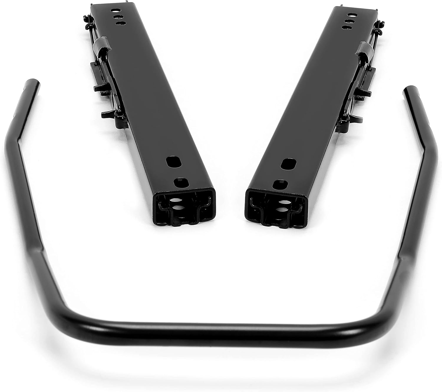 KUAFU Universal Seat Base Sliders Compatible with Most Bottom and Side Mount Dual Locking Steel Adjustable Seats Track Kit (1 x Set of Sliders)