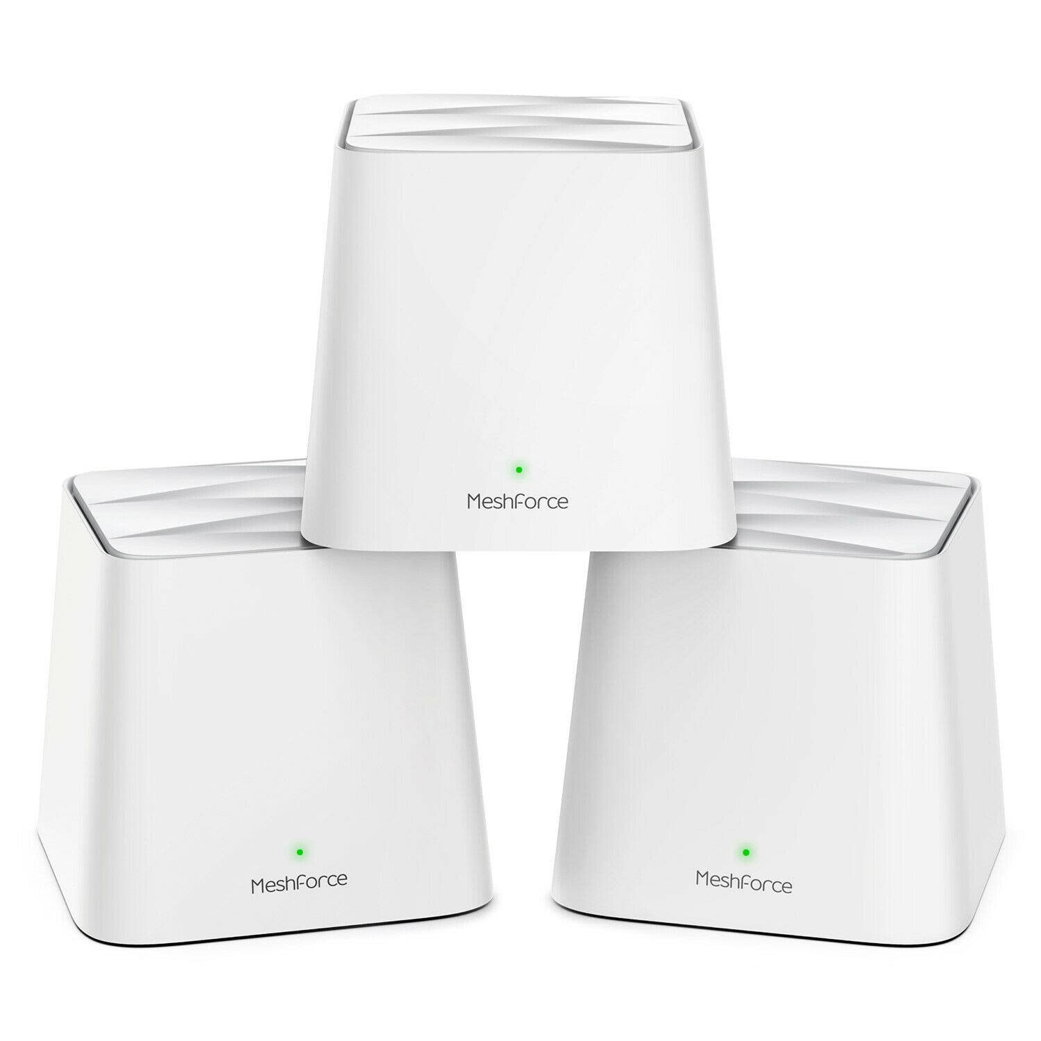Meshforce M1 Whole Home Mesh AC1200 Dual Band WiFi System - Pack of 3
