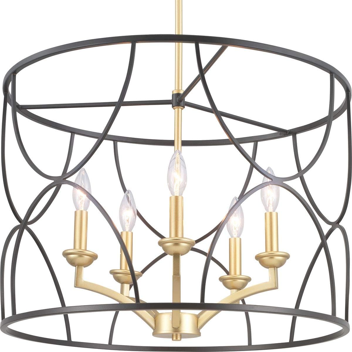 Landree Collection 5-Light Luxe Chandelier Light Matte Black