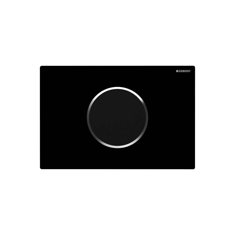 Geberit 115.908.1 Sigma 10 Hands Free Dual Flush Actuator Plate - Battery Powere Black / Polished
