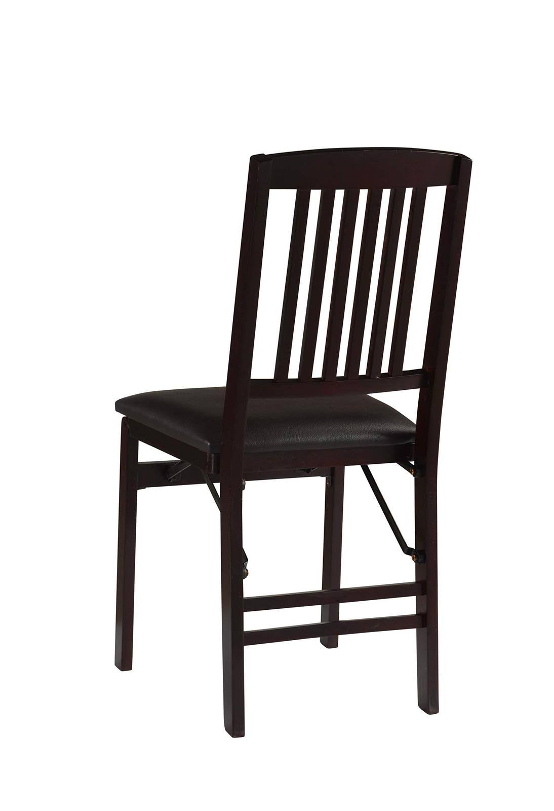 Linon Triena Mission Back Folding Chair Set of 2