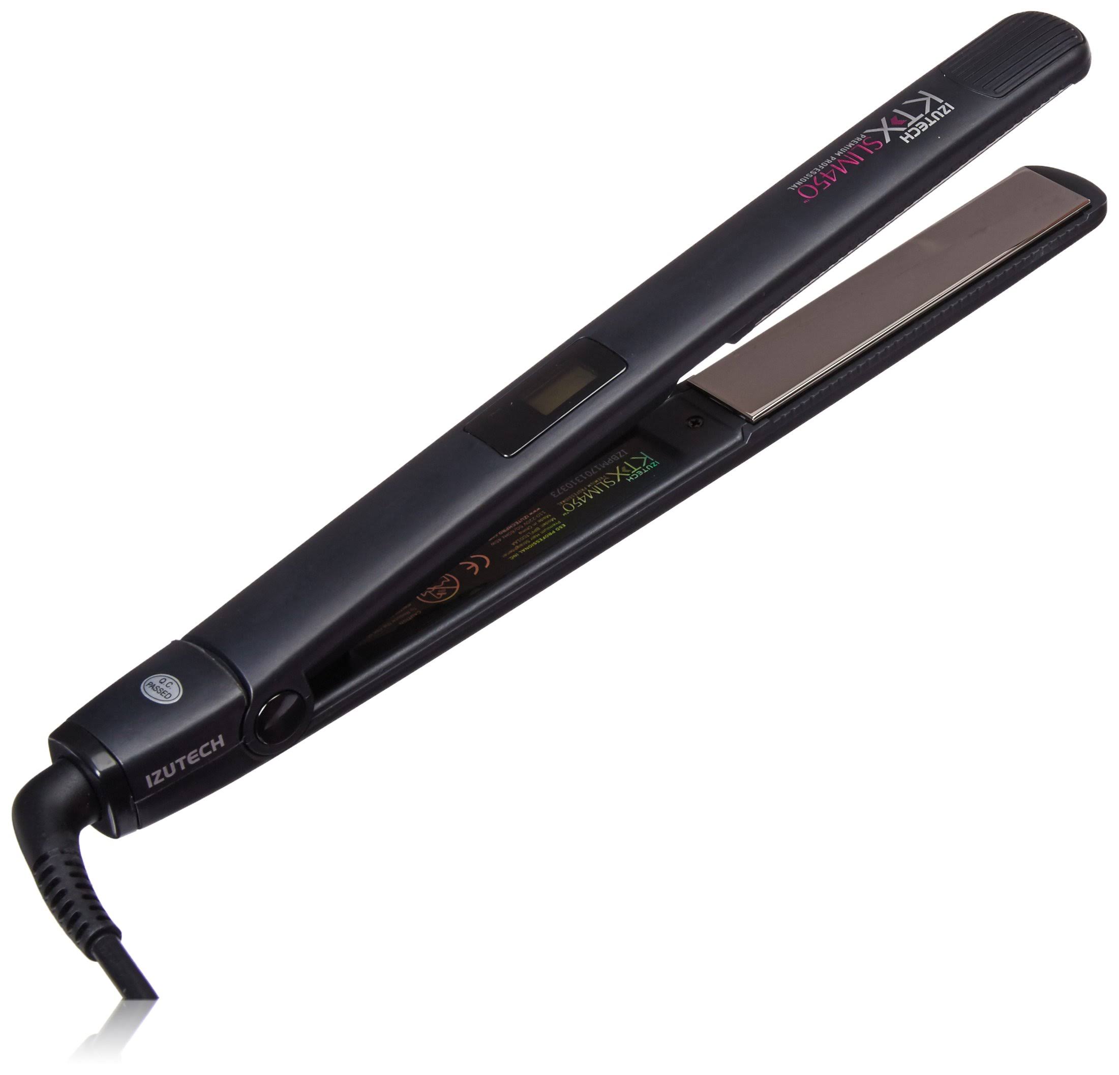Izutech KTX Slim450 Black Titanium Flat Iron, 1x22